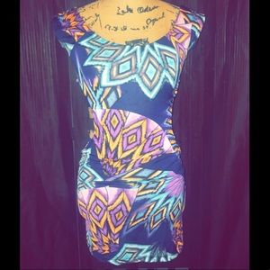 Multi Color Mini Dress 